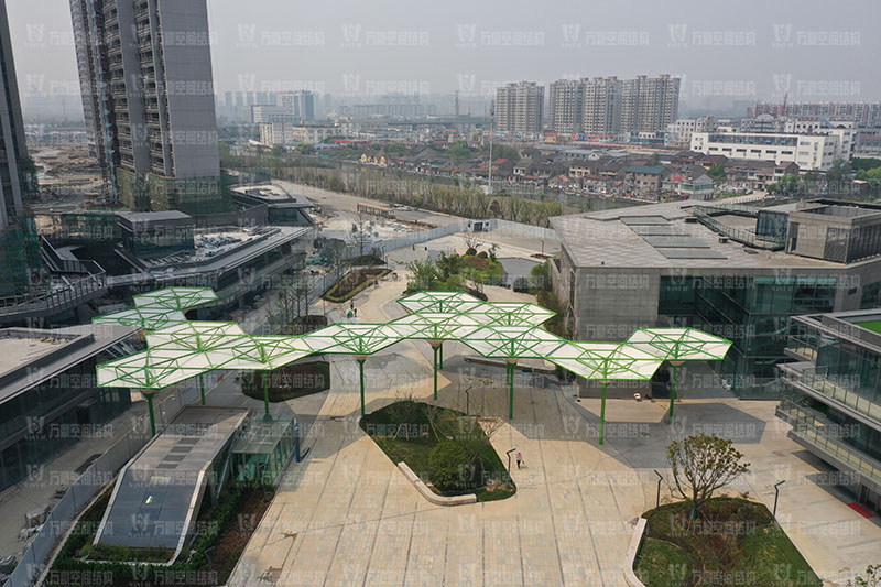 五鄉(xiāng)地鐵站傘狀PTFE膜結構工程