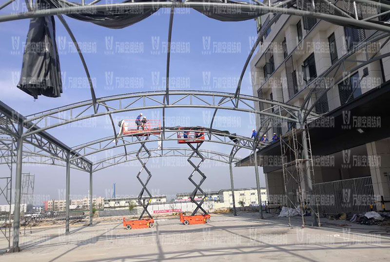 奉化方橋農(nóng)副膜結(jié)構(gòu)雨棚工程項(xiàng)目竣工 奉化方橋農(nóng)副膜結(jié)構(gòu)雨棚工程項(xiàng)目竣工