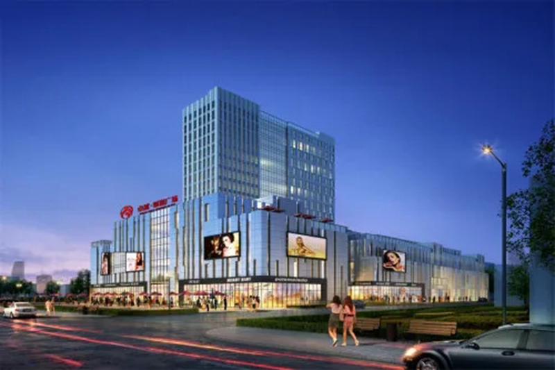 新泰卓越·財富廣場膜結(jié)構(gòu)項目進入膜布安裝階段