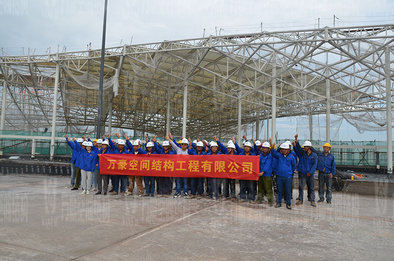 萬豪空間結(jié)構(gòu)員工到杭州亞運會棒（壘）球體育文化中心膜結(jié)構(gòu)項目學習交流