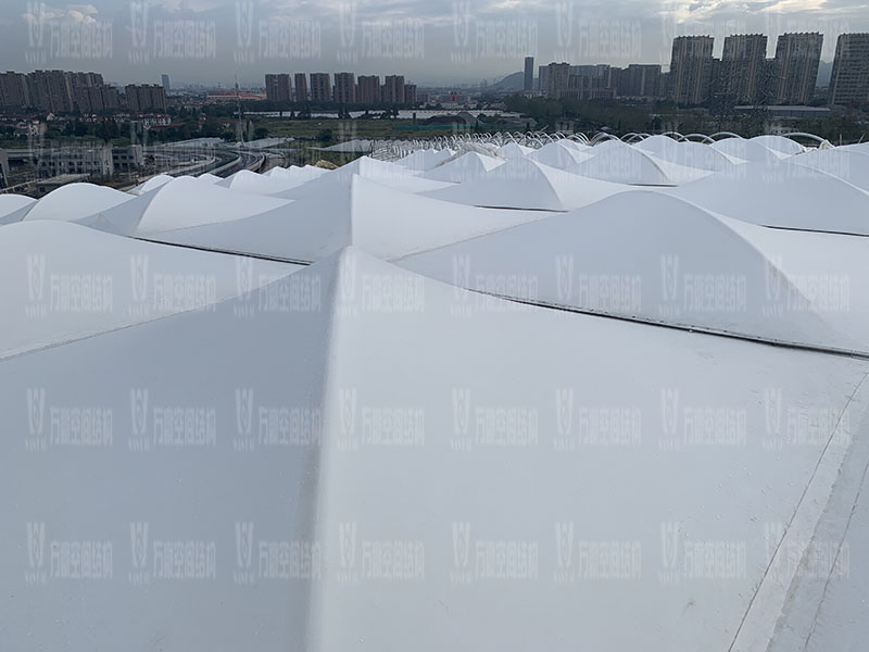 萬豪空間結(jié)構(gòu)員工到杭州亞運會棒（壘）球體育文化中心膜結(jié)構(gòu)項目學習交流