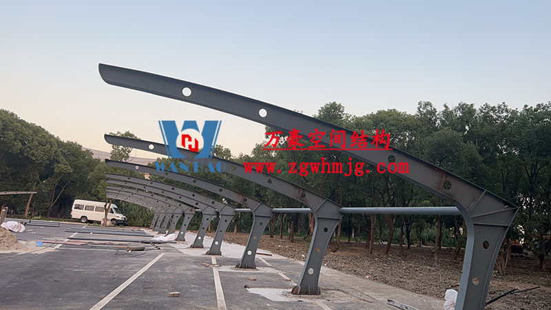 寧波大學(xué)北大門停車場遮陽棚改造提升工程