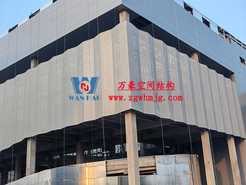 紹興國際會展中心C1區(qū)展廳幕墻網格膜工程 紹興國際會展中心C1區(qū)展廳幕墻網格膜工程