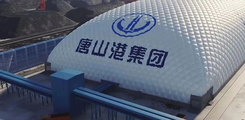 1130米，這個充氣膜有些長