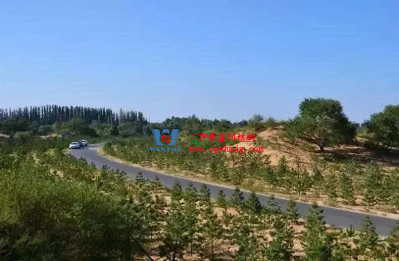 芳菲四月，共鑒美好！陜西定邊馬蓮灘沙漠公園鋼膜結構工程最新進展播報