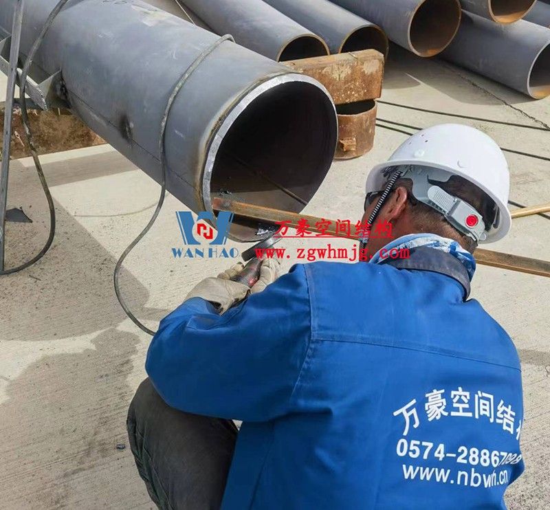 芳菲四月，共鑒美好！陜西定邊馬蓮灘沙漠公園鋼膜結構工程最新進展播報