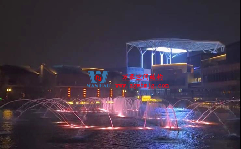 驚艷的藝術品|合肥文一塘溪津門天幕鋼結構及ETFE氣枕膜工程