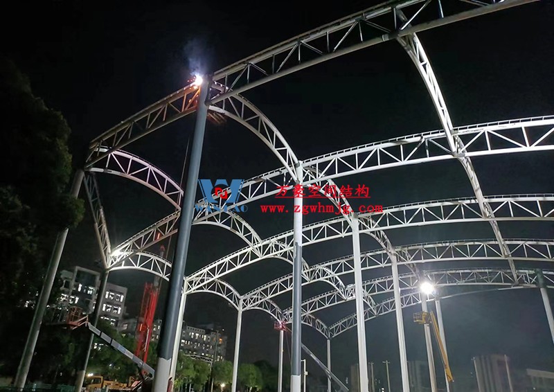 國網(wǎng)江西省電力有限公司培訓(xùn)中心實訓(xùn)基地改造膜結(jié)構(gòu)項目最新施工進度