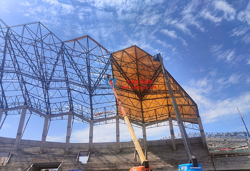 張掖奧體中心建設項目（EPC）總承包體育場PTFE膜結構專業分包工程