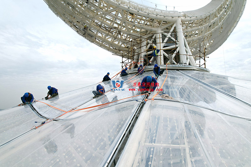 西安絲路塔ETFE膜結(jié)構(gòu)項目順利完工