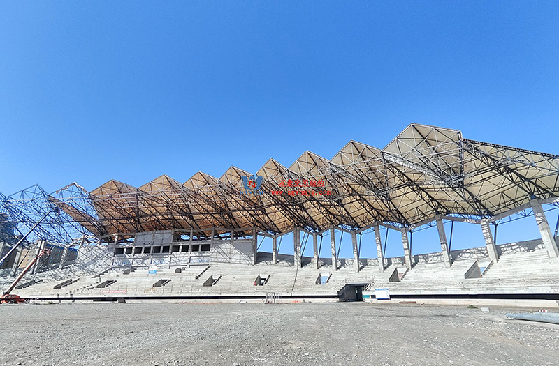 張掖奧體中心建設項目（EPC）總承包體育場PTFE膜結構專業分包工程