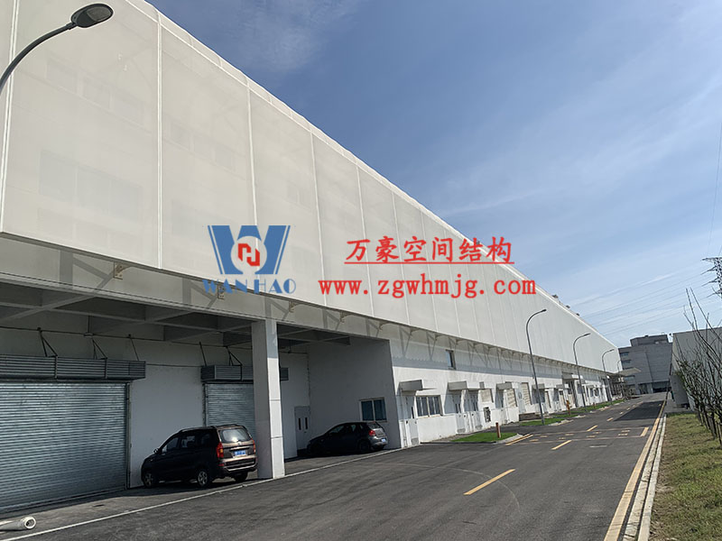 寧波益富樂公司新廠房外立面PTFE網(wǎng)格膜結(jié)構(gòu)工程 寧波益富樂公司新廠房外立面PTFE網(wǎng)格膜結(jié)構(gòu)工程