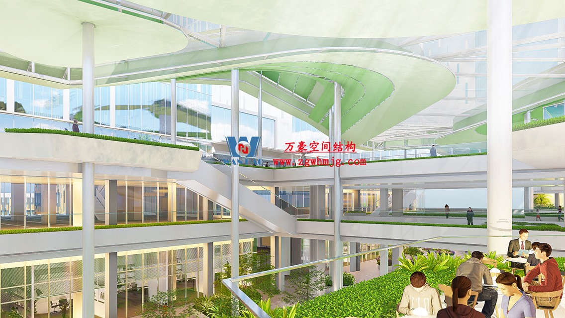 博多森谷項目中庭鋼膜結構工程