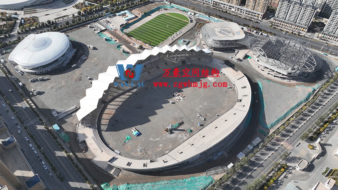 張掖奧體中心建設項目（EPC）總承包體育場PTFE膜結構專業分包工程
