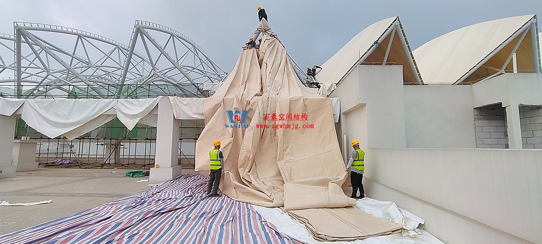 海南醫(yī)學(xué)院第一附屬醫(yī)院江東新院區(qū)膜結(jié)構(gòu)工程 海南醫(yī)學(xué)院第一附屬醫(yī)院江東新院區(qū)膜結(jié)構(gòu)工程