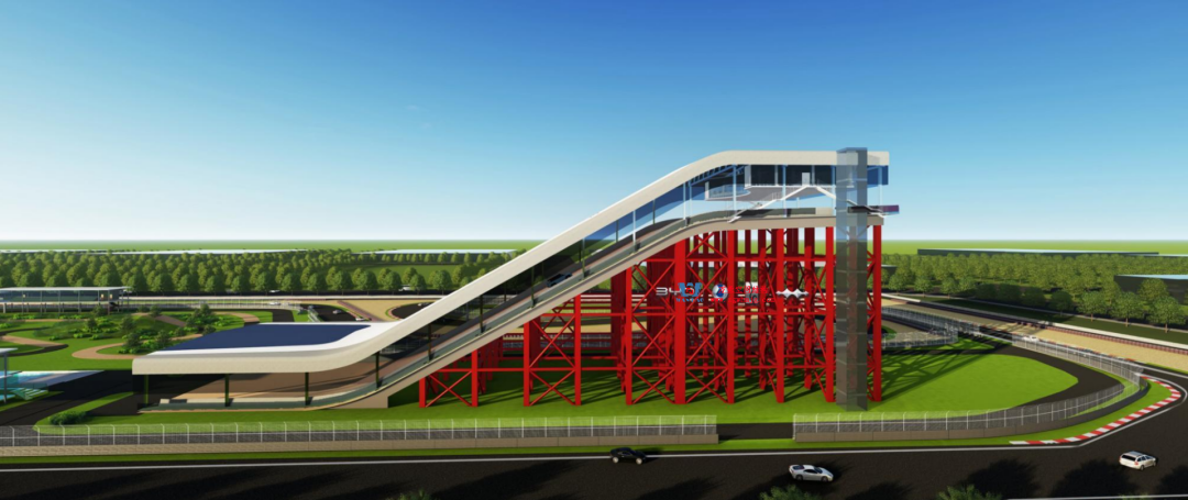 比亞迪紹興嵊州賽車場(chǎng)干拔沙坡觀景平臺(tái)鋼結(jié)構(gòu)項(xiàng)目