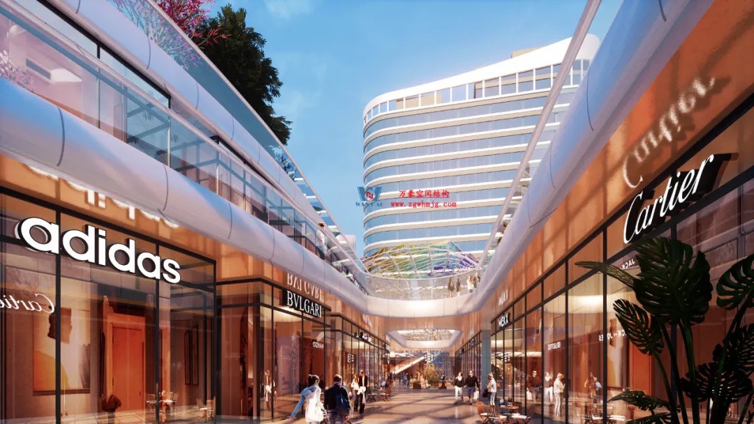 廣州茂名總匯天街商業(yè)街ETFE膜結構 廣州茂名總匯天街商業(yè)街ETFE膜結構