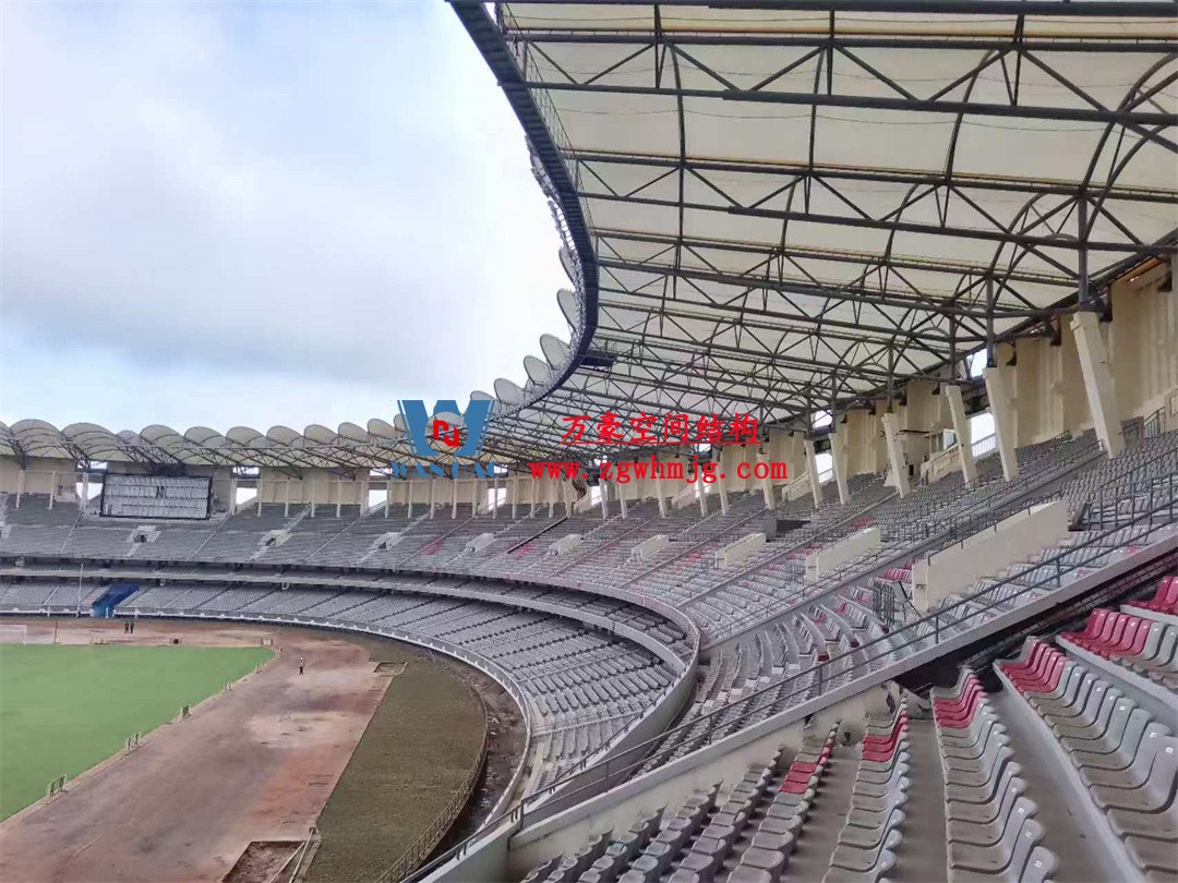 非洲杯肯尼亞體育場(chǎng)PTFE鋼膜結(jié)構(gòu)屋面 非洲杯肯尼亞體育場(chǎng)PTFE鋼膜結(jié)構(gòu)屋面