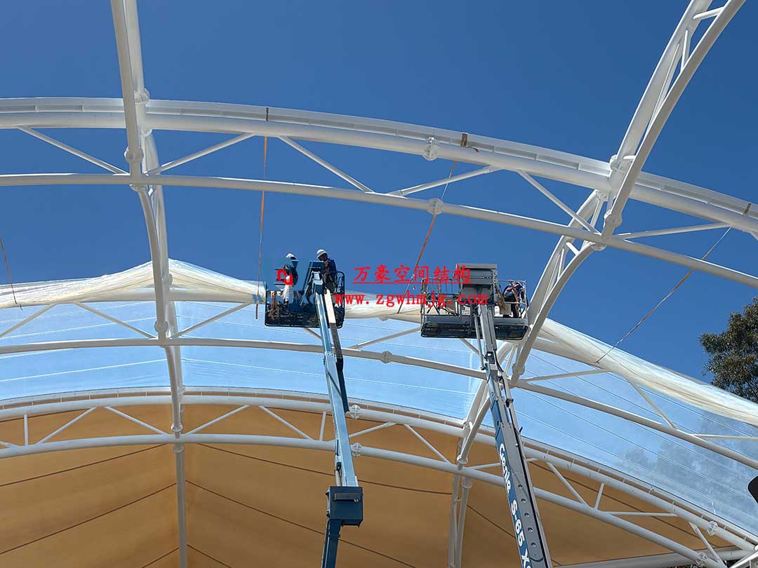 澳大利亞希望島網(wǎng)球中心PTFE膜屋面工程