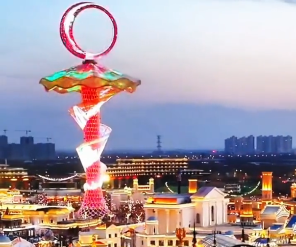 如夢如幻般的ETFE膜結(jié)構(gòu)地標塔