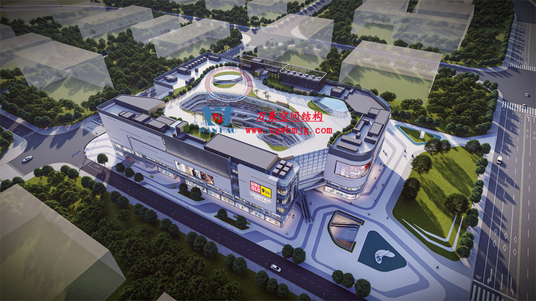 廣州從化鳳凰新天地商業(yè)街天幕項(xiàng)目：ETFE+PTFE膜結(jié)構(gòu)打造城市靈動(dòng)