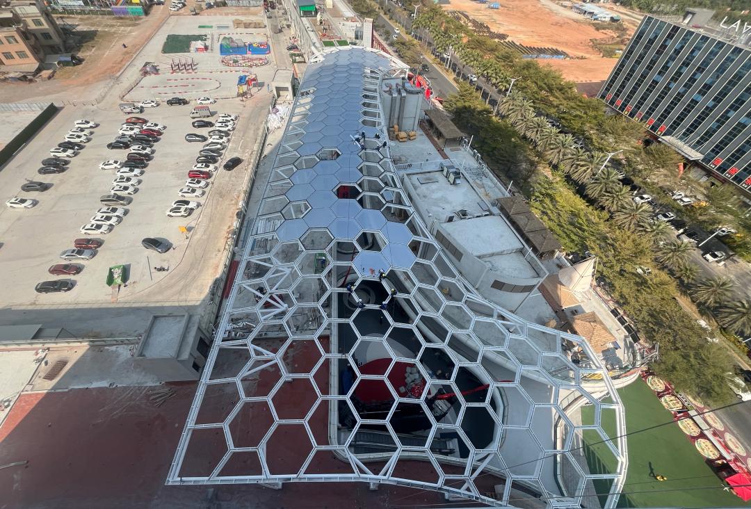 廣州茂名總匯天街商業(yè)街鋼結構工程